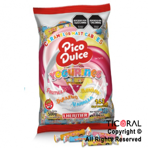 CARAMELO PICO DULCE MASTICABLE YOGURINES X 500GR x 1
